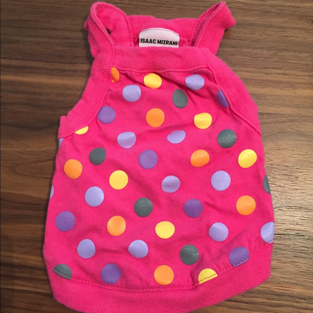 Isaac Mizrahi polka dot dog clothes